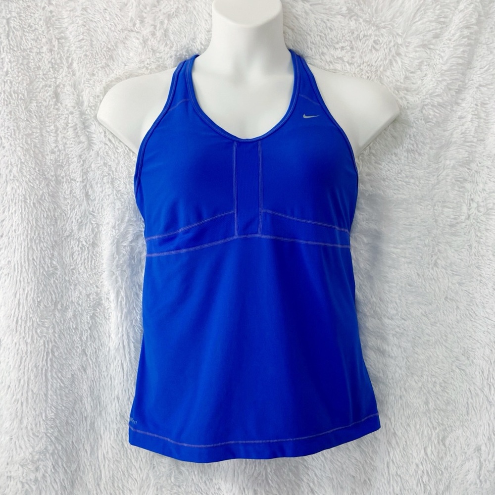 Nike Dri Fit Blue Active Tank Size 1X